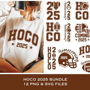 Hoco 2025 SVG Bundle Files, Football High School PNG, Vintage ...