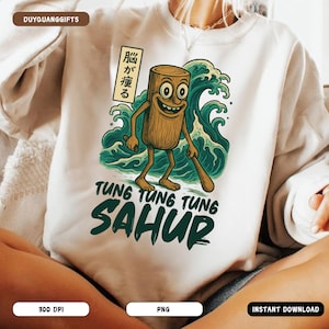 Tung Tung Tung Sahur PNG, Brainrot Meme Clipart PNG, Baseball Bat Funny Design, Ukiyo-e Ramadan PNG, Chaotic Italian Style Humor Png