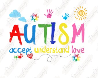 Autism Accept Understand Love Png, Autism Puzzle Png, Autism Day Design, Special Education Tee, Neurodiversity Shirt Png, Sublimation Design