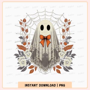 Halloween Lace Ghost Png, Coquete Assustador Png, Fantasma Feminino Lacey Ghost Png, Temporada Assustadora Png, Fantasma Floral Halloween Mama, Sublimação