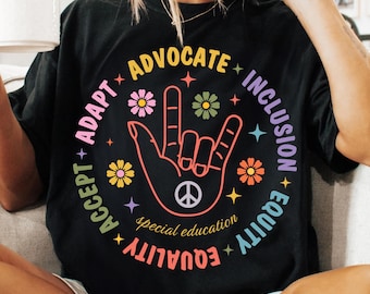 Special Education Teacher Png, SPED Teacher Shirt Png, Autism Support Clipart Png, Special Ed Inclusion Png, Gift for SPED Educators