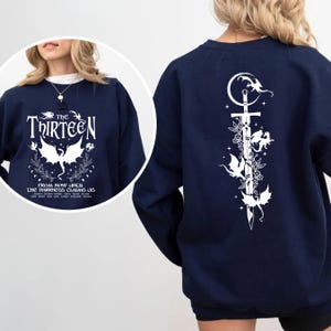 Retro Den trettonde tronen av glas-tröja PNG, SJM Merch Png, Från nu tills mörkret gör anspråk på oss-tröja Png, Vi är de tretton sweatshit bild 2