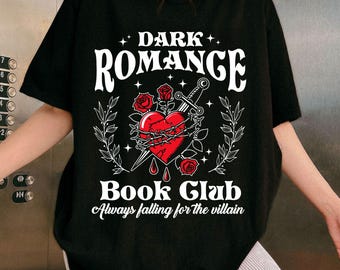 Dark Romance Book Club SVG PNG, Design maglietta Dark Romance retrò, Amanti dei libri Svg, Romantasy Svg, Maglietta lettori retrò Png, Nerd dei libri Png