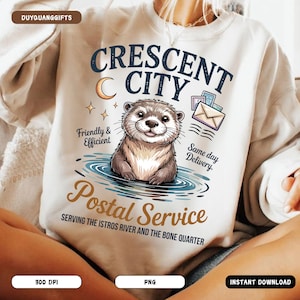 Crescent City Postal Service PNG, Sarah J Maas Shirt Design, Fantasy Bookish Merch PNG, SJM Universe Sublimation Png, Bryce Quinlan Png