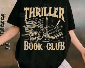 Thriller Book Club Psychological SVG PNG, Thriller Book Reader Svg, Mystery Books Bookish Png, Sublimation Digital File, Instant Download