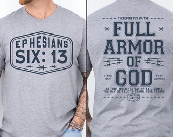 Armure de Dieu PNG SVG, Design religieux chrétien pour homme, Ephésiens 6:13 chemise PNG, Sublimation de Jésus basée sur la foi, verset de la Bible graphique Png