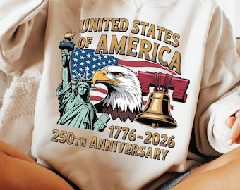 250th Anniversary USA PNG, Patriotic Eagle Flag Png, American Independence Celebration Png, 1776–2026 USA Png, Historic Freedom Sublimation