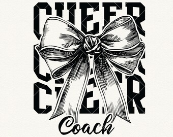Cheer Coach Svg Png, Cheer Bow, School Spirit, Team Spirit, Football svg, Baseball svg, Basketball svg, cheer life Svg, Cheer Mom Svg Cut