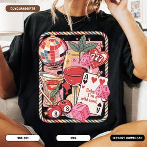 Western Wild Card PNG, Design a sublimazione Retro Coquette Cowgirl, Collage country alla moda PNG, Camicia western con estetica Cherry PNG