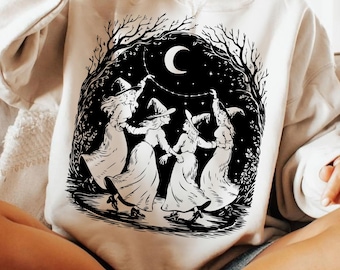 Halloween Witch PNG SVG, Cottagecore Vintage Witch Shirt PNG, Salem Witch Trials Sublimation Design, Spooky Retro Witch Png, Halloween Png