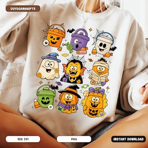 Spooky Nuggets PNG, Funny Halloween Chicken Nugget Shirt PNG, Cute Horror Nugget Sublimation, Trick or Treat Fast Food Halloween PNG