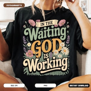 Wildflower Christian PNG, Bible Verse Floral Shirt Design, Inspirational Faith Sublimation PNG, Boho Aesthetic Scripture Quote PNG