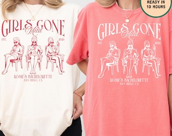 Girls Gone Mild Custom PNG SVG, Personalized Bachelorette Shirt Design, Girls Night In Sublimation PNG, Bridal Party Png, Birthday Trip Tee