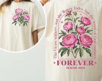 Boho Christian PNG, Bible Verse Floral Shirt Design, Vintage Faith Aesthetic PNG, Jesus Lover Sublimation PNG, Religious Gift for Her