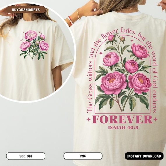 Boho Christian PNG, Bible Verse Floral Shirt Design, Vintage Faith Aesthetic PNG, Jesus Lover Sublimation PNG, Religious Gift for Her