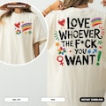 LGBTQ Love Pride Month PNG, Love Whoever You Want Sublimation, Gay Pride Support Png, Human Rights LGBT Png, Colorful Pride Gift Design Png product logo