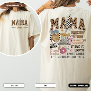 Mama Tour PNG, The Motherhood Tour Shirt Design PNG, Funny Mom Sarcastic Mama Sublimation, Mothers Day PNG, Rockin Mother’s Day Clipart Png