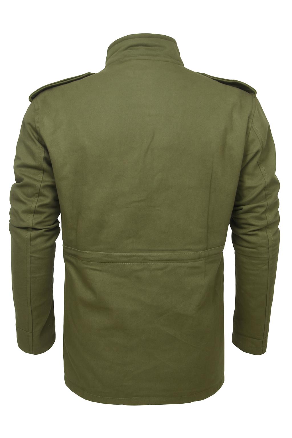 Men's M65 Cotton Field Coat: Olive Green US Army Style Jacket