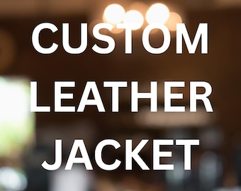 Chaqueta de cuero hecha a mano a medida – Chaqueta de cuero genuino personalizada, chaqueta de cosplay, disfraz de Halloween, chaqueta hecha a mano, chaqueta de película