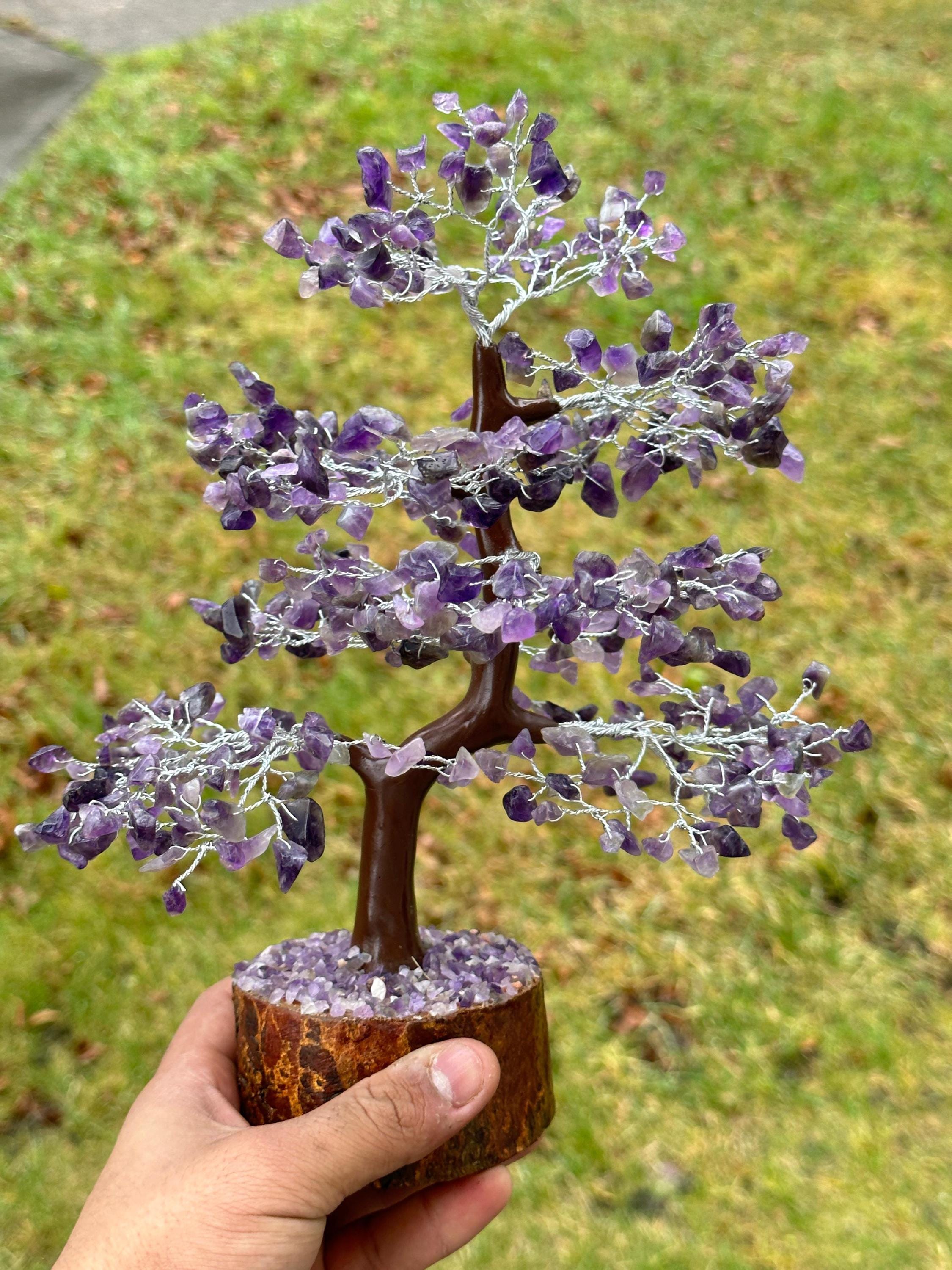 Beautiful Amethyst Gemstone Tree With 500 Beads—symbol of Peace ...