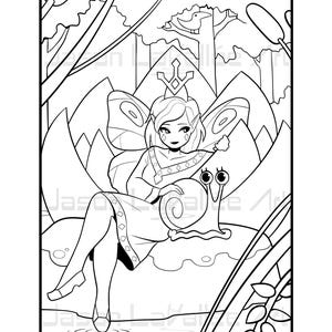Ausmalbilder zum Ausdrucken, Line Art, Fee, Fee, Fee, Fee, Fee, Kinder, für Mädchen, für Jungen, für Kinder, 6-12 Jahre
