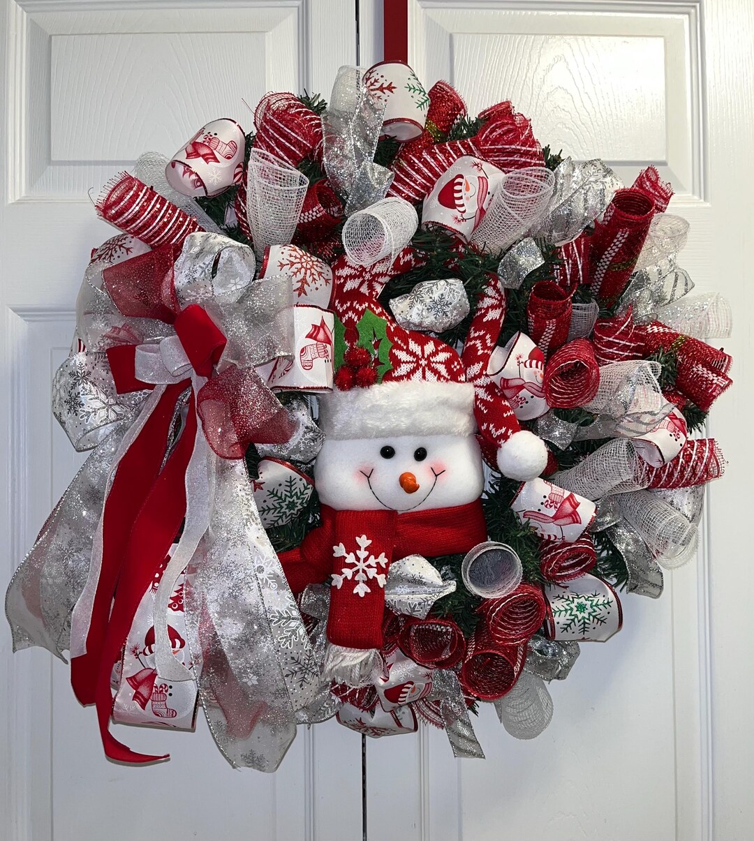 Wreath,christmas Wreath,door Decor,door Wreaths, Door Hanger,christmas ...