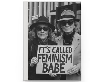 Feministisches Hardcover-Tagebuch: Linierte Seiten, ermächtigendes Design