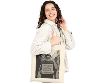 Feminist Cotton Canvas Tote Bag: Women's Rights, Eco-Friendly