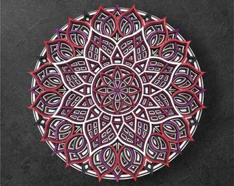 Mandala Petal Wood Art