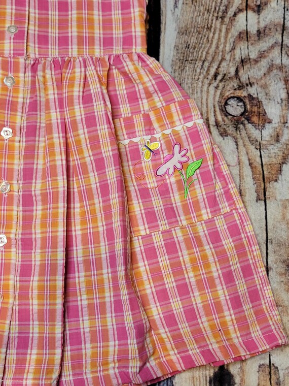 Vintage Basic Image new children's plaid dress wi… - image 4