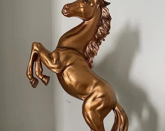ブロンズ製ギリシャ馬像 - 古代抽象彫刻の馬の置物 - 動物アートギフト