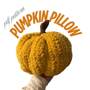 Crochet Amigurumi Pumpkin Pattern, Pumpkin Pillow/Decor Beginner Friendly, Crochet Pattern Instant Download, Fall Crochet Project