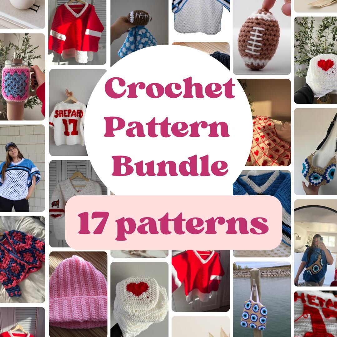 Crochet Pattern Bundle | 17 Easy PDF Patterns (instant Download) - Etsy