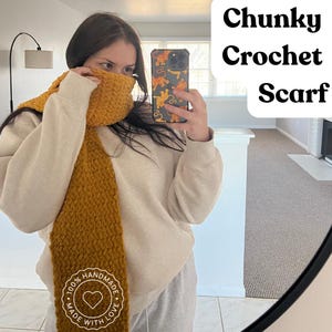 Handmade Crochet Chunky Yarn Scarf – Cozy, Stylish, and Perfect for Winter