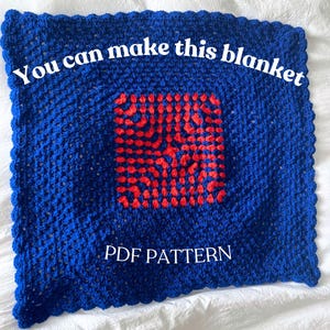 Crochet Granny Square Blanket PDF Pattern | Make a Granny Square Crochet Blanket Beginner Friendly Pattern |