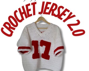 Patrón de camiseta de fútbol a crochet / Colores de equipo personalizables (Patrón PDF)