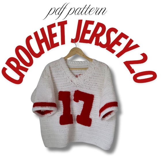 Crochet Football Jersey Pattern | Customizable Team Colors (PDF