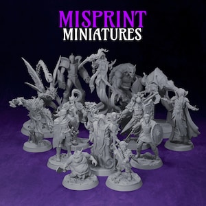 Misprint Miniatures Bundle | Various sizes and defects | Lucky Dip DnD, RPG, TTRPG, and Wargaming