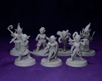 Kobold Bündel | Packung mit 7 Miniaturen | D&D, RPG, TTRPG und Wargaming