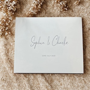 Libro degli ospiti personalizzato per matrimonio: album fotografico moderno e ricordo