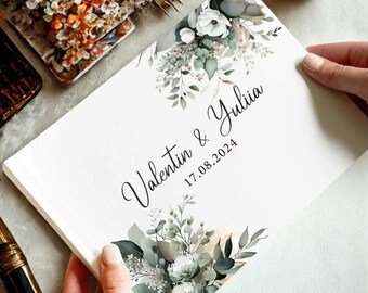 Libro de firmas de boda personalizado, libro de firmas Polaroid, detalles de boda, aniversario, recepción, libro de regalos de boda