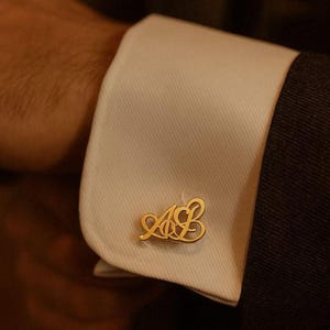 Custom Initials Heart Cufflinks, Groomsman Gift and Proposal, Father of the Bride Gift, Sterling Steel Cufflinks, Best Man Proposal