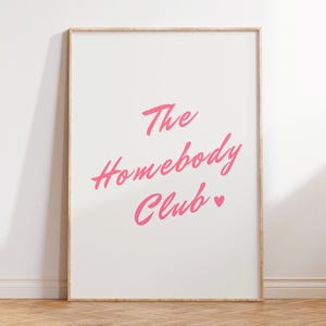 The Homebody Club Print  Neutral Wall Decor Trendy Printable Art Trendy Wall Art Prints Minimalist Living Room Decor Bar Cart Print DIGITAL