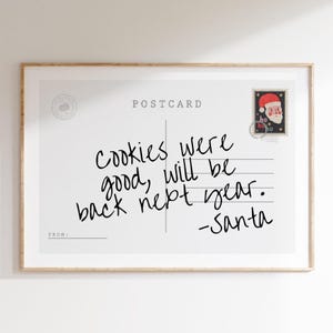 Funny Christmas Wall Art Cute Christmas Decor Trendy Holiday Wall Art Winter Print Trendy Rating Sign Post Card Santa Decor DIGITAL Download