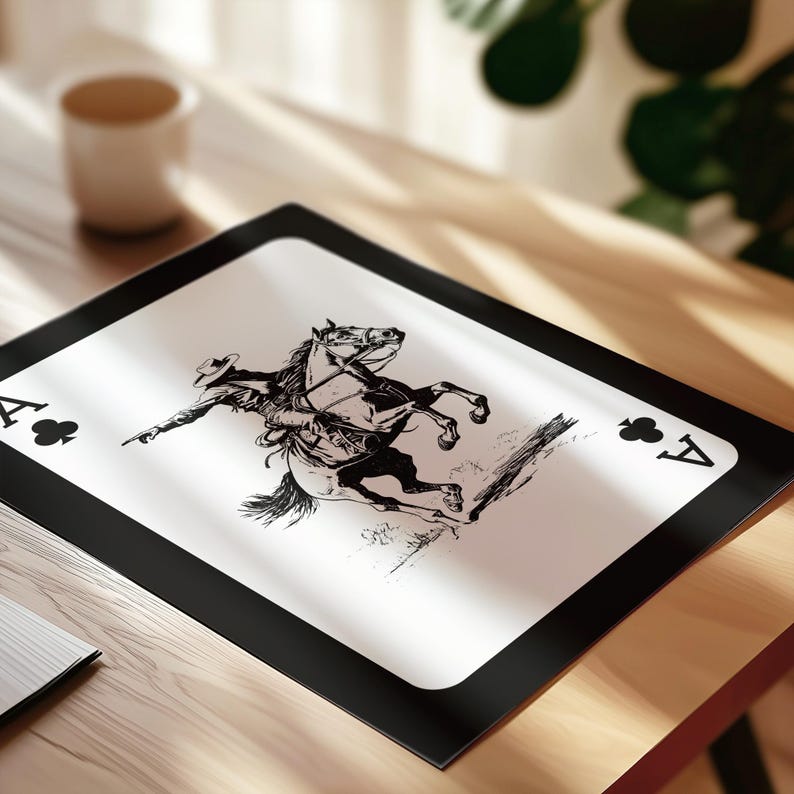 Retro Western Print Set: Wild West Cowboy Art (digital Download - Etsy