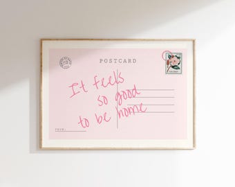 Vintage Postcard Poster: Retro Home Decor Print (Digital Download