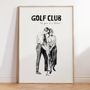 Vintage Golf Wall Decor Golf Club Poster Funny Golf Sports Vintage Golf Art Home Decor Retro Sports  Printable DIGITAL Download