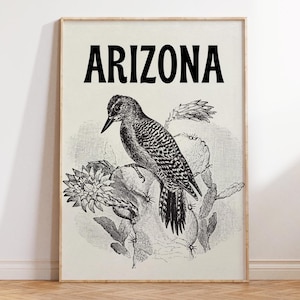 Arizona Kunstdruck Vintage Arizona Wand Kunst Retro Arizona Stadt Trendy Travel Poster Arizona Poster DIGITAL Download