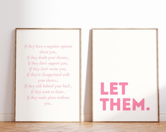 Let Them Quote Art Print: Motivational Affirmation Poster (Digital Download)