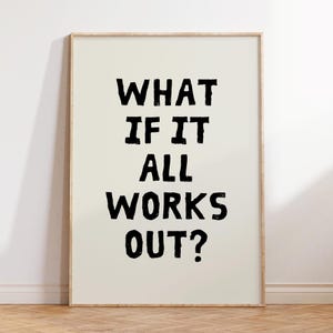 Impression de typographie rétro : oeuvre d&#39;art murale motivante (téléchargement numérique)